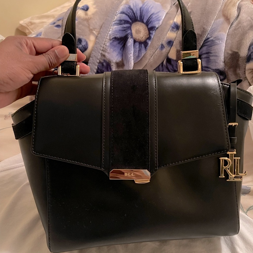 NEW! Ralph Lauren cross body leather bag